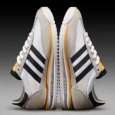 A pair of adidas SL 72s sat on end sole to sole