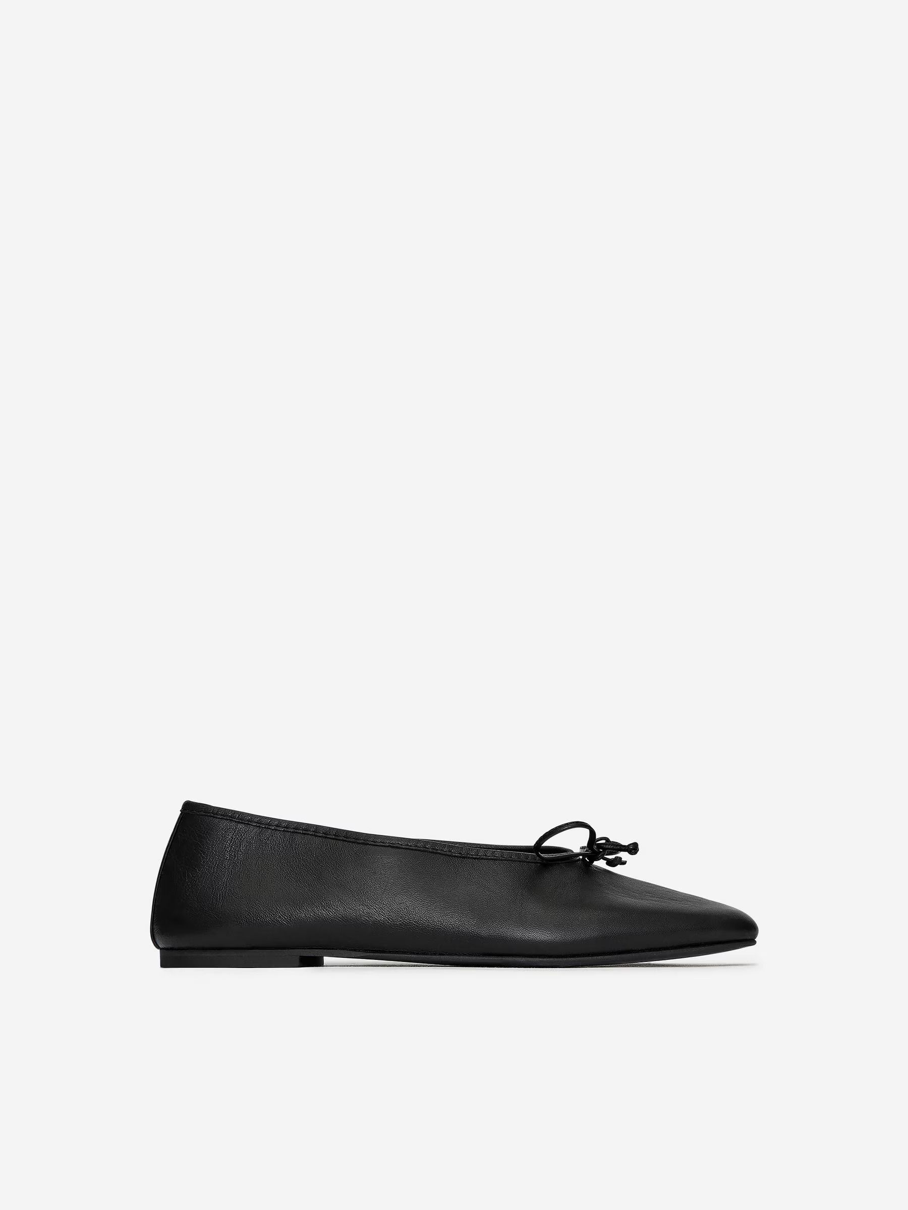 Leather Ballet Flats – Black – Women – Arket Gb