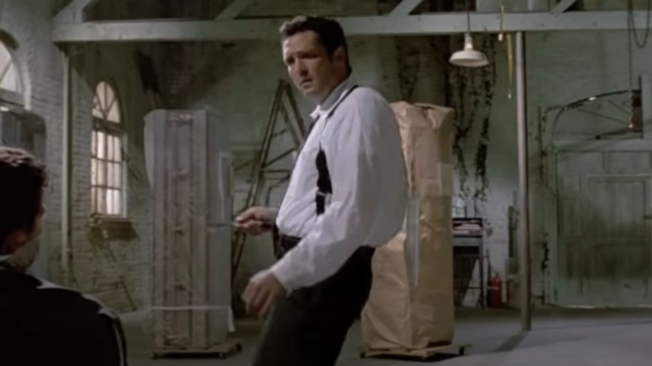Michael Madsen dancing in Reservoir Dogs
