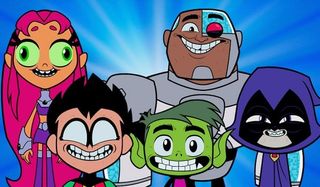 Teen Titans Go! To The Movies the Teen Titans making funny faces