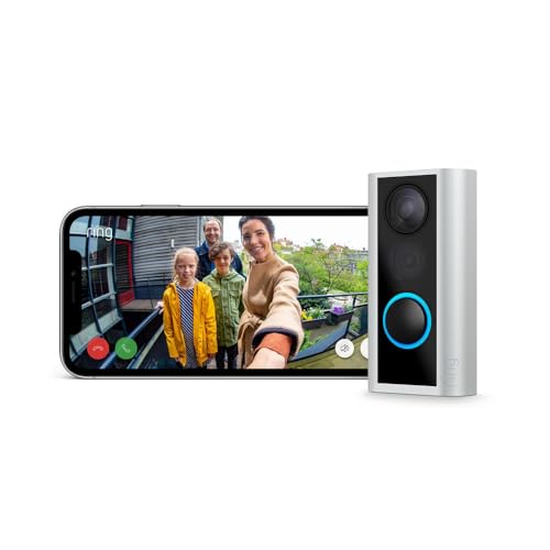 Ring Peephole Camera (door View Cam) | 34–55mm Door Thickness (recommended Version) | Wireless Doorbell Security Camera With 1080p Hd Video, Wifi | 30-Day Free Trial of Ring Home