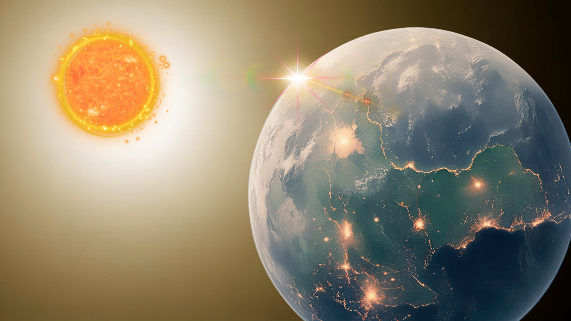 An illustration of a rebelious exoplanet orbiting a red dwarf star