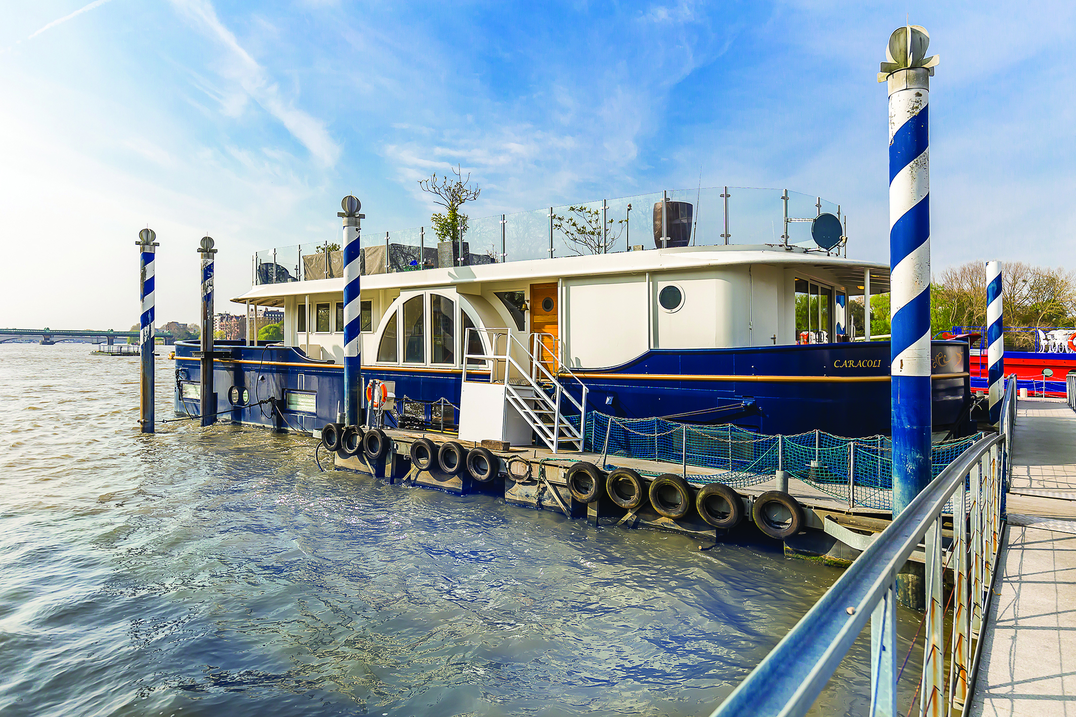 Caracoli boat for sale, Prospect Quay, Wandsworth, London.