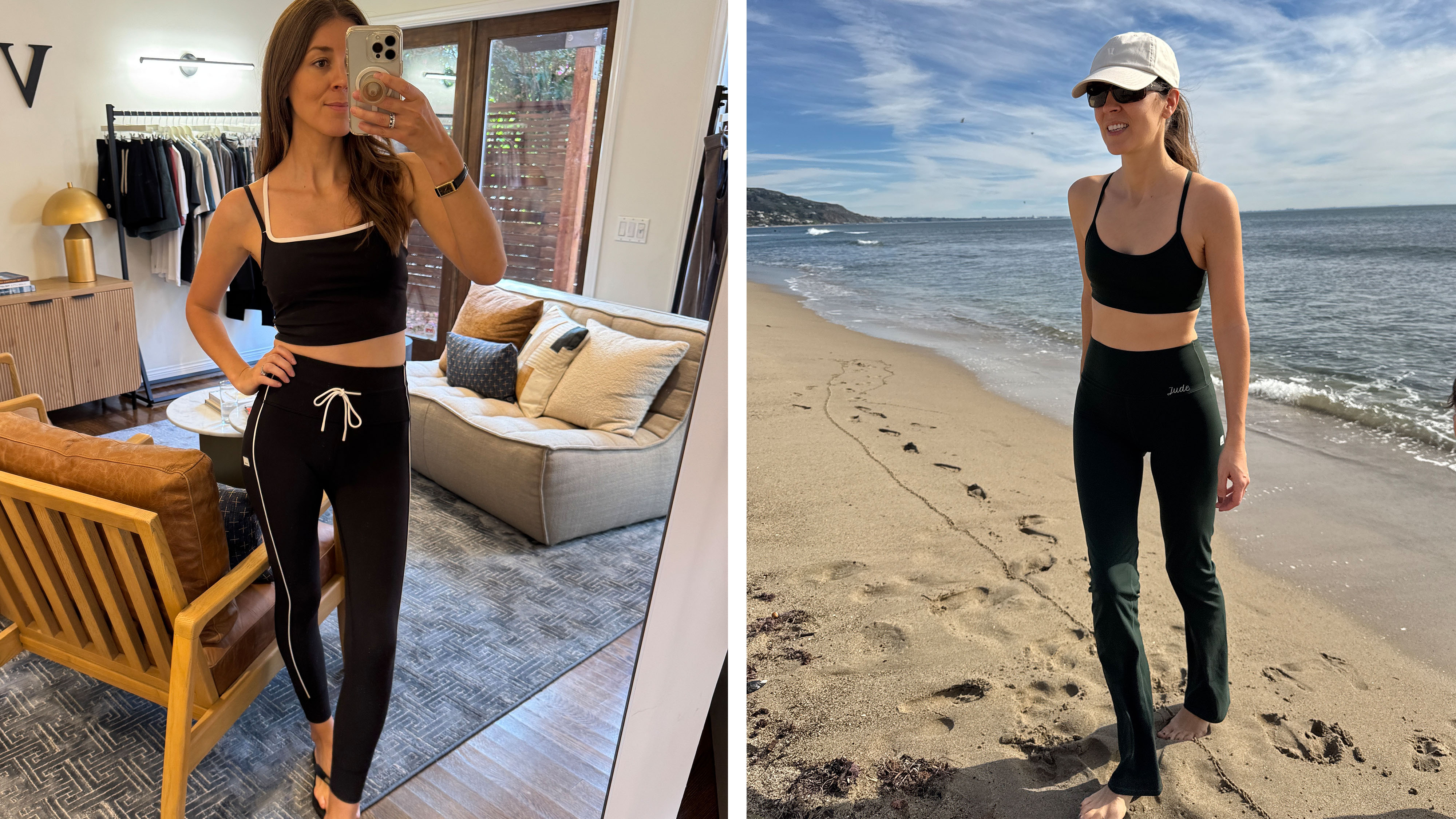 Judith Jones in Vuori activewear outfits.