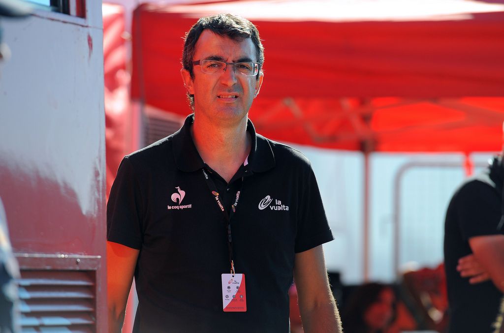 Vuelta race director Javier Guill&eacute;n before a stage