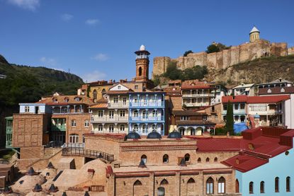 Georgia, Tbilisi, old city, Narikala forteress