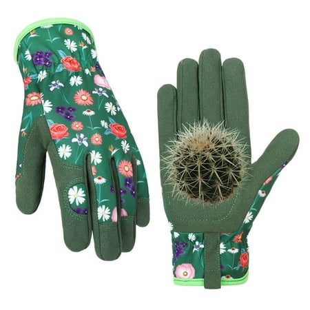 Topjuju Gardening Gloves for Women, Thorn Safe Garden Gloves, Puncture Resistant Ladies Work Floral Gloves for Rose Pruning, Cactus Handling, Thorn Proof Anti-Slip Flexible