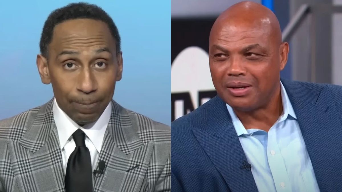 Stephen A. Smith appears on ESPN, while Charles Barkley speaks on Inside the NBA