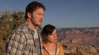 Andy and April at the Grand Canyon in Parks and Rec