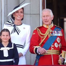 Kate Middleton and King Charles III at Trooping the Colour 2024.