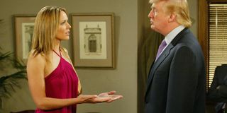 Arianna Zucker and Donald Trump on Days of our Lives