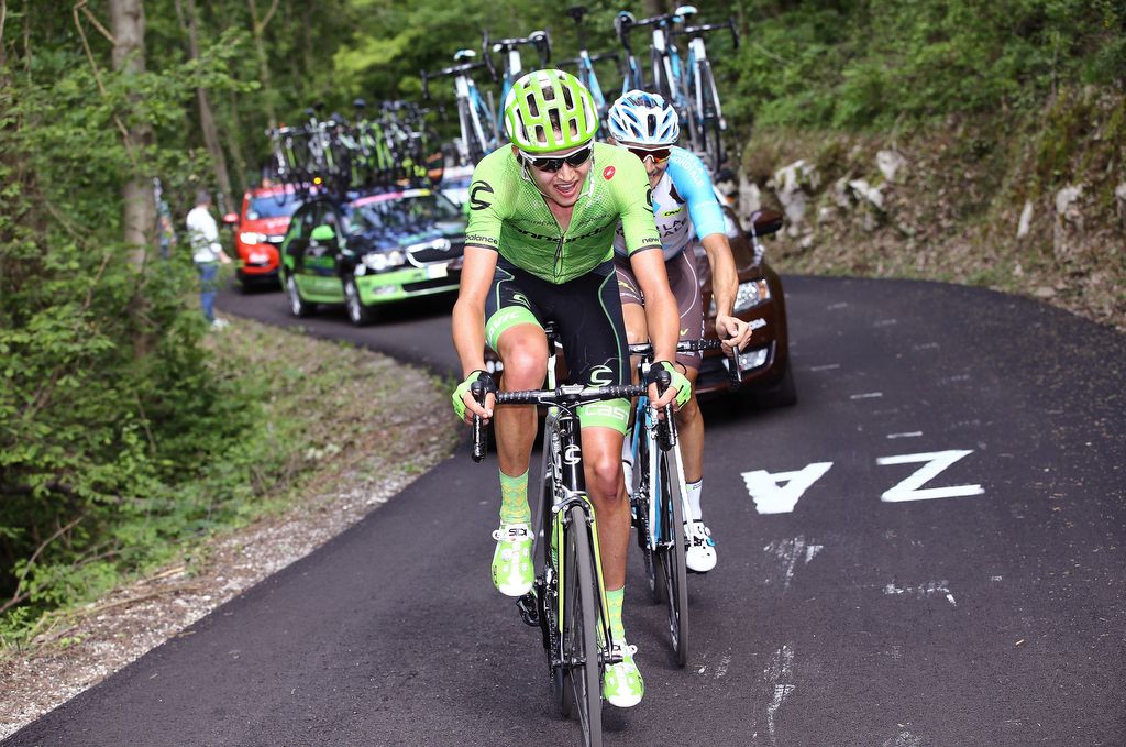 Joe Dombrowski (Cannondale) on the attack