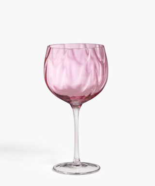 John Lewis & Partners Waterwave Gin Glass, 700ml, Pink