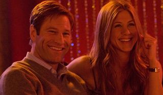 Love Happens Aaron Eckhart and Jennifer Aniston have a laugh in a club