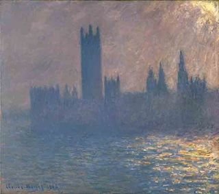 Houses of Parliament, Sunlight Effect by Claude Monet (1903)