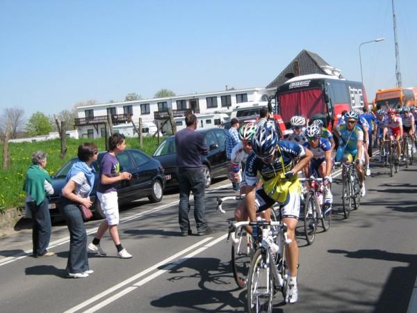 The area after the finish was also the feed zone