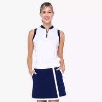 Belyn Key Sabrina Contrast Trim Sleeveless Top