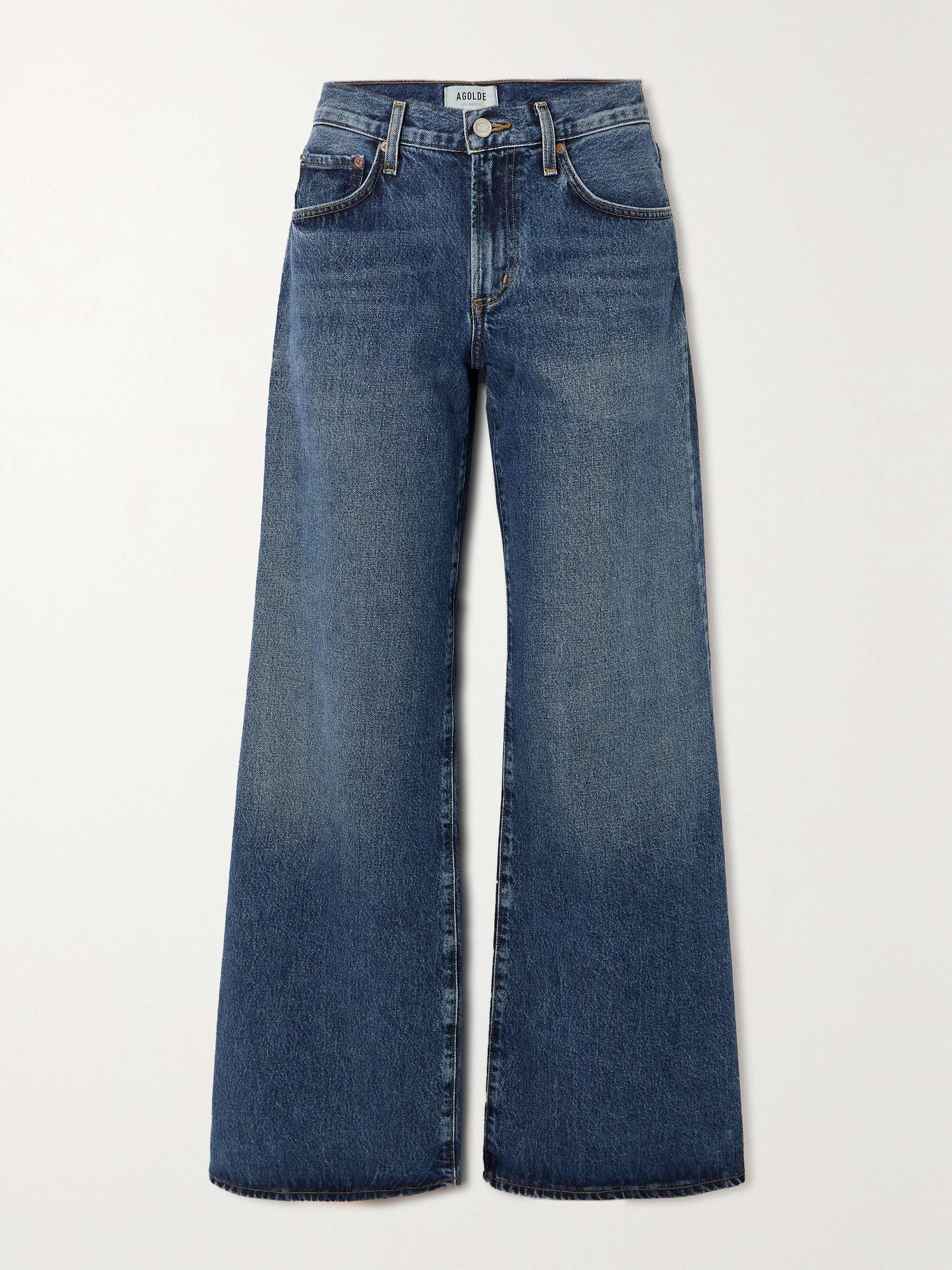 Clara Baggy Low-Rise Wide-Leg Organic Jeans