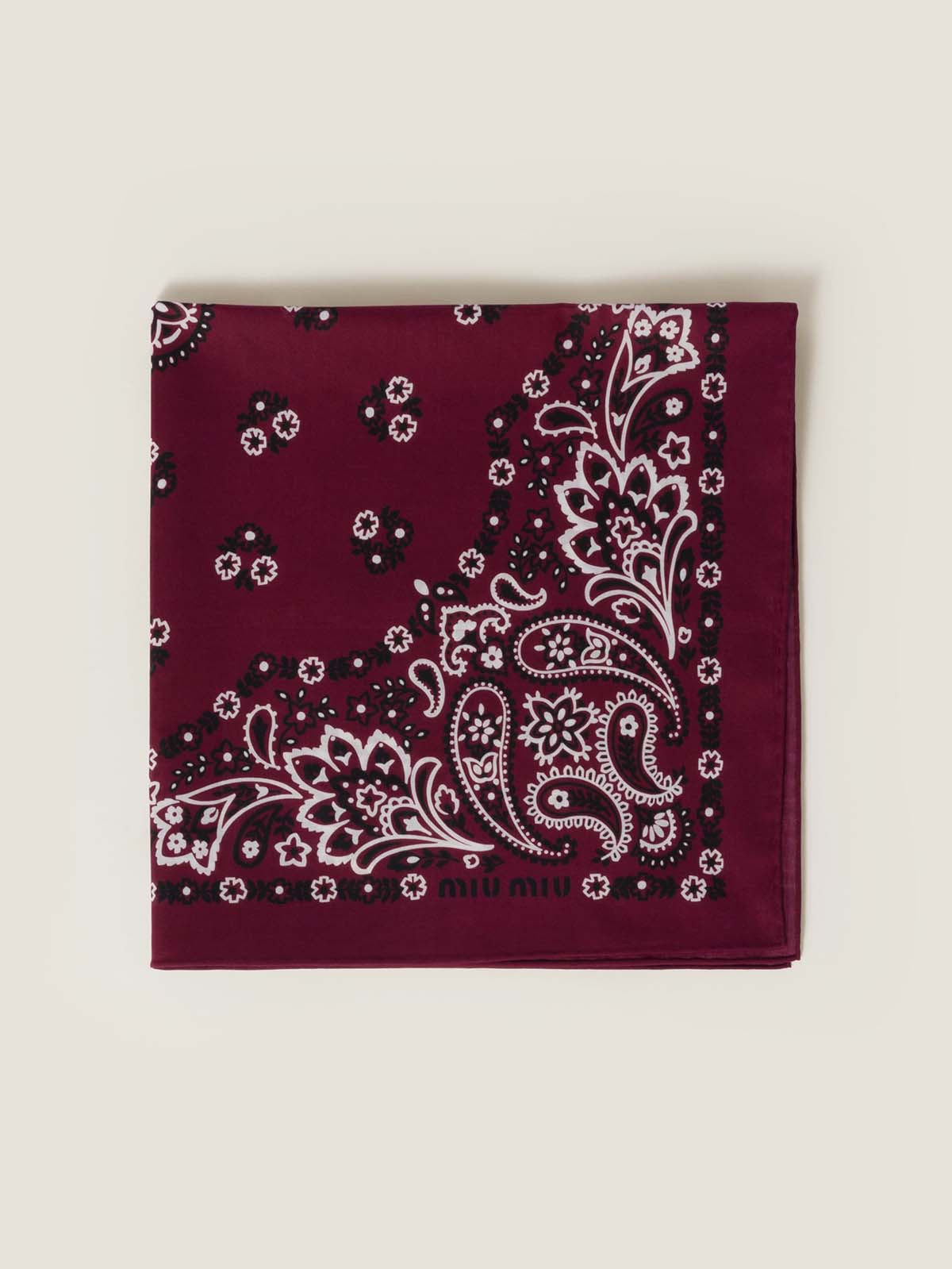 Printed Poplin Scarf