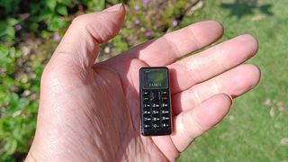 Zanco Tiny T1 phone in hand