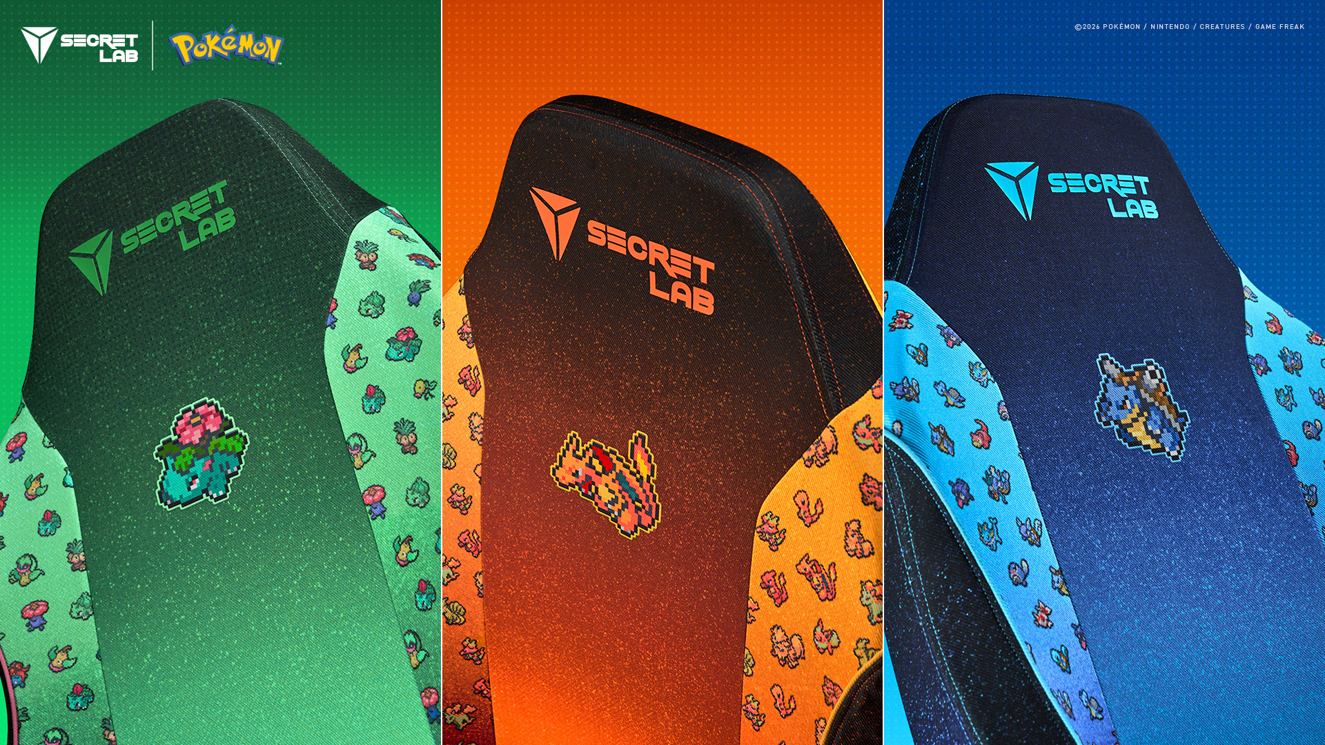 Secretlab X Pok&amp;eacute;mon chairs