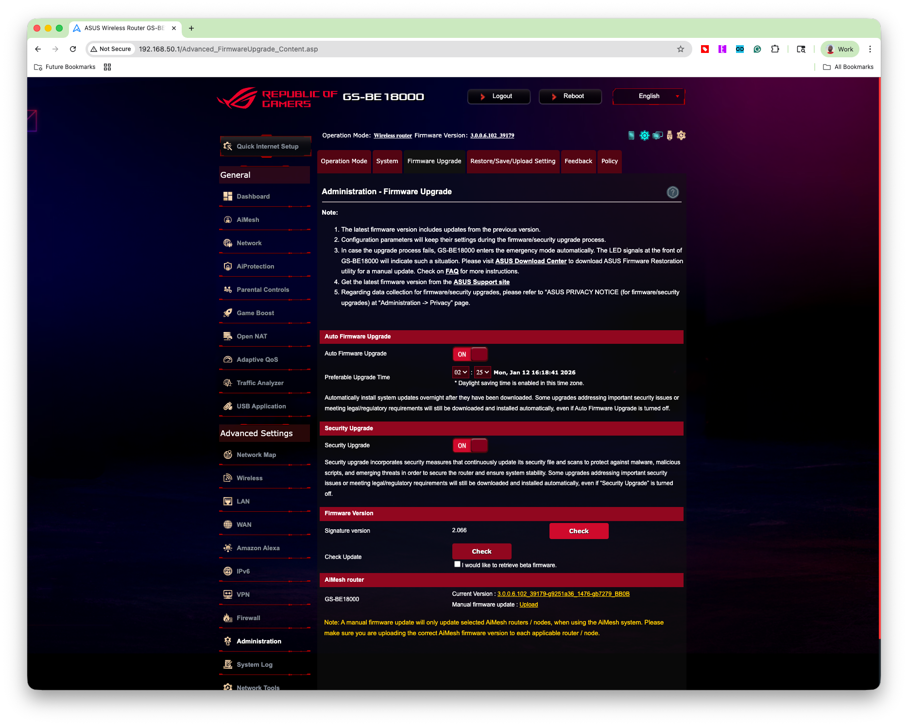 Asus ROG Strix GS-BE18000 Wi-Fi 7