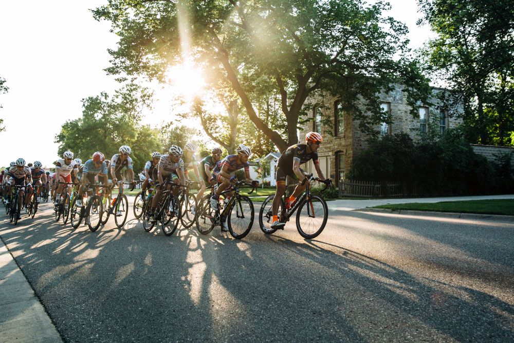 Tom Zirbel of Optum Pro Cycling led the charge to catch up to a solo attack on the finishing circuits