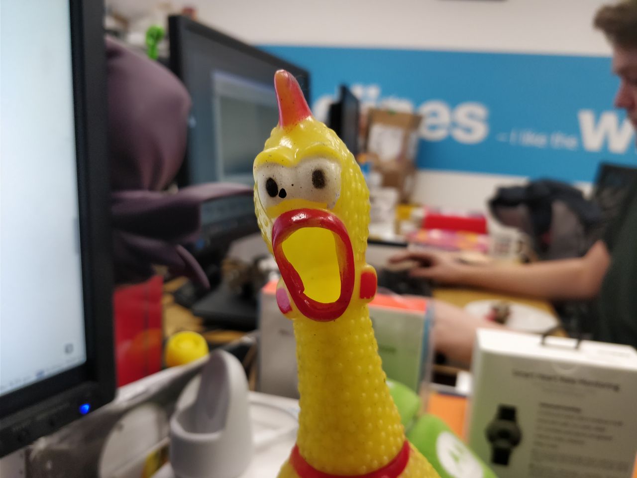 It doesn't work for just people either, with rubber chickens also capable of portrait mode stardom