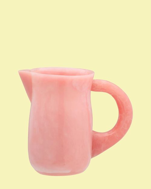 Marbled-Effect Resin Lemonade Jug
