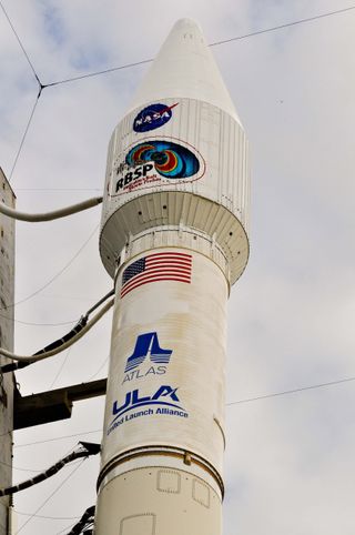 Top of Atlas V Rocket Carrying RBSP Satellite