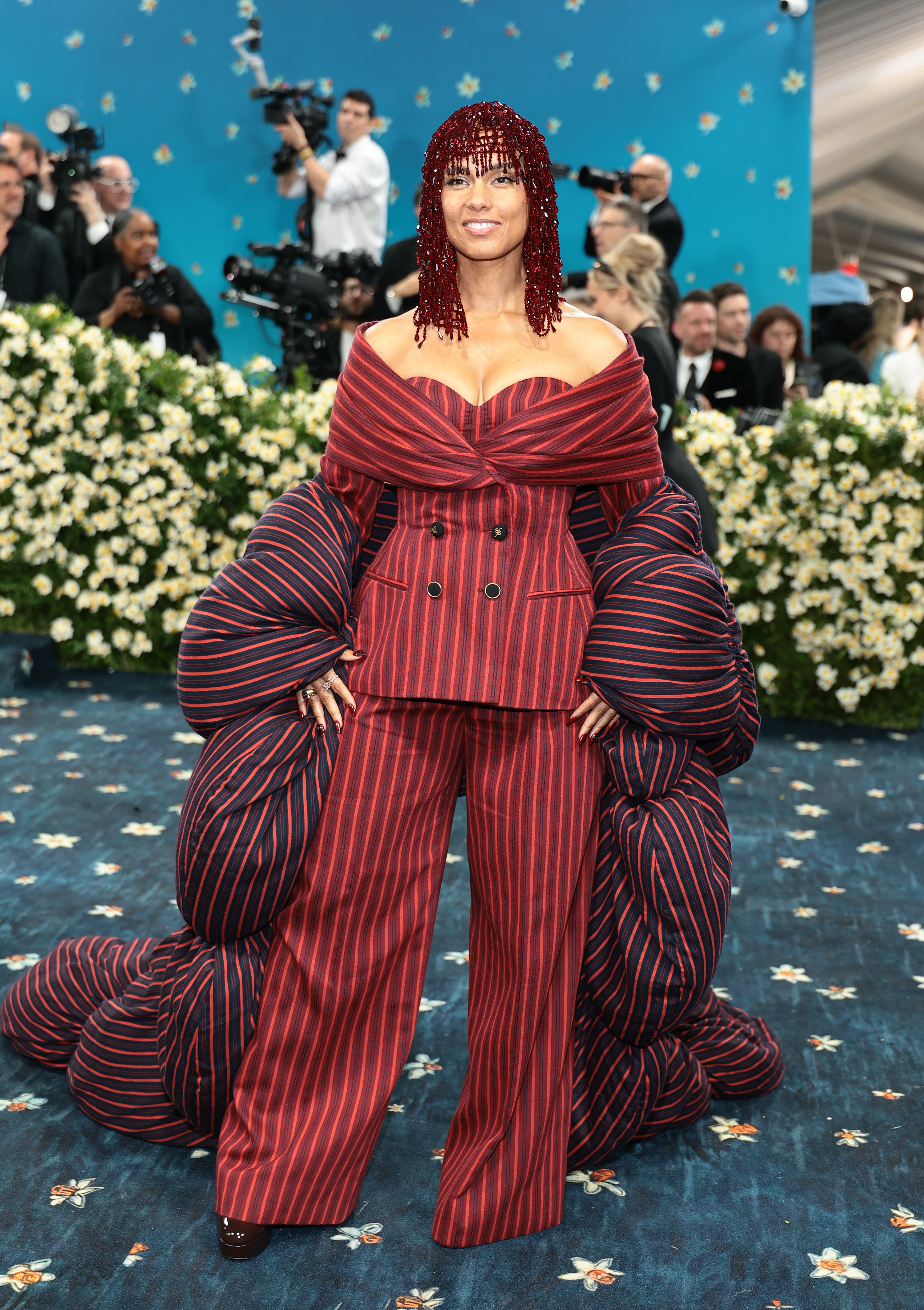 Alicia Keys attends the 2025 Met Gala Celebrating "Superfine: Tailoring Black Style" at Metropolitan Museum of Art on May 05, 2025 in New York City. (Photo by Dimitrios Kambouris/Getty Images for The Met Museum/Vogue)