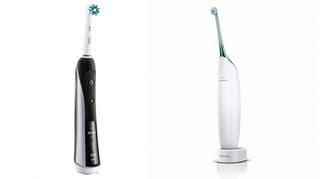 Left to right: Oral-B, Philips