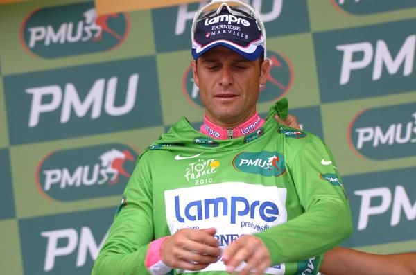 Petacchi back in green after his third place on stage 13.