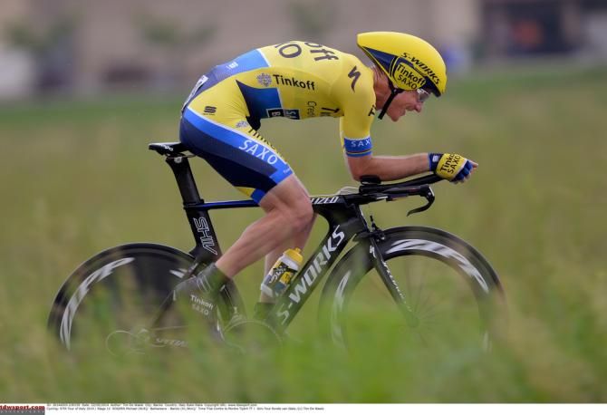 Former world champion and yesterday's winner, Michael Rogers (Tinkoff-Saxo)