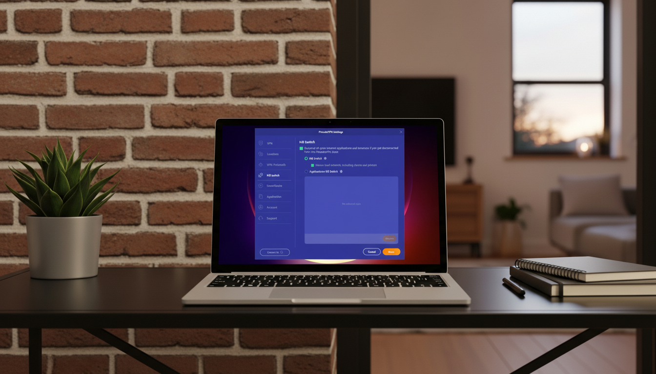 PrivadoVPN Free kill switch on Windows