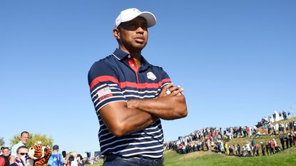 Tiger Woods at the 2018 Ryder Cup