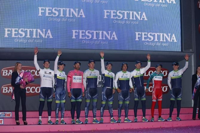 A colorful looking Orica GreenEdge