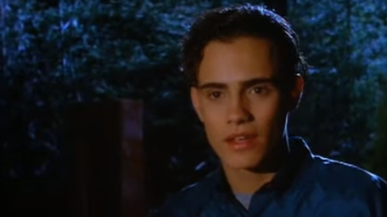 Fab Filippo in the woods at night on Are You Afraid of the Dark?