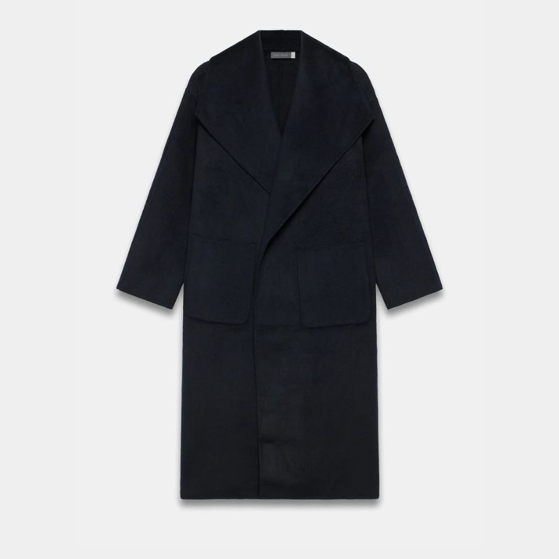 A black wool coat by Mint Velvet