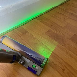 Image of Dyson Fluffy Laser Head during testing at home