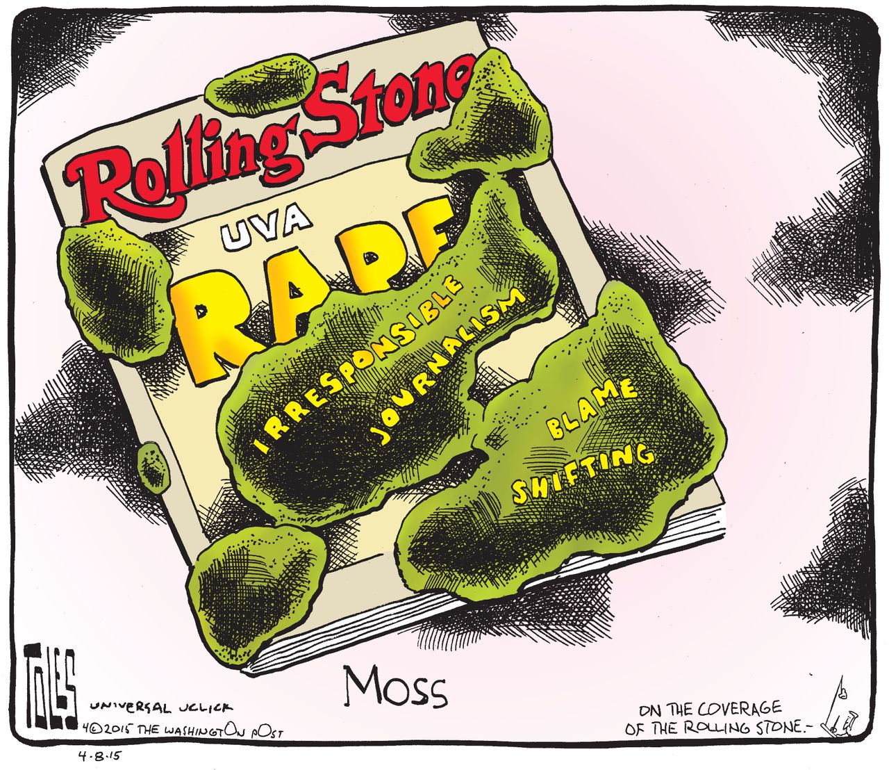 Editorial cartoon U.S. Rolling Stone