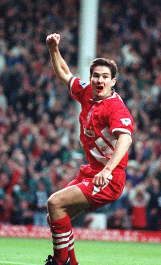 Nigel Clough was a forward like his father Brian