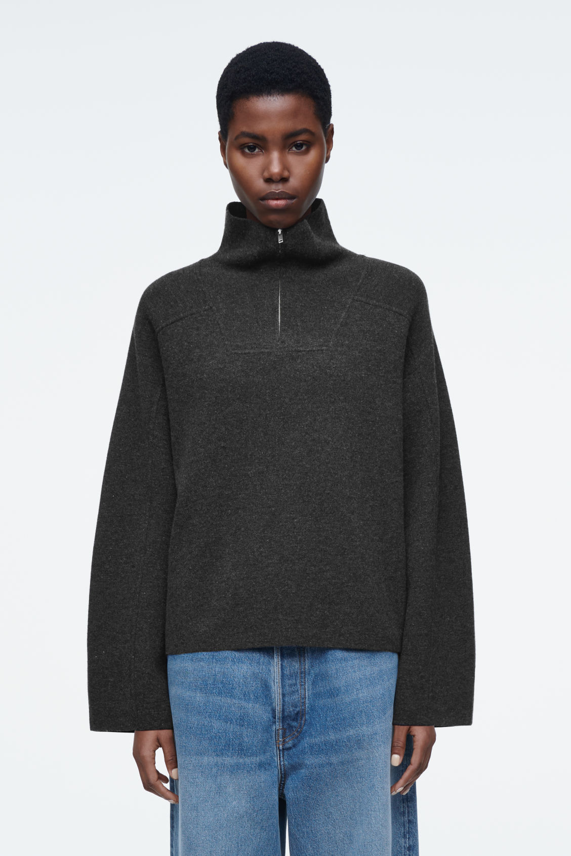 Merino Wool Half-Zip Sweater