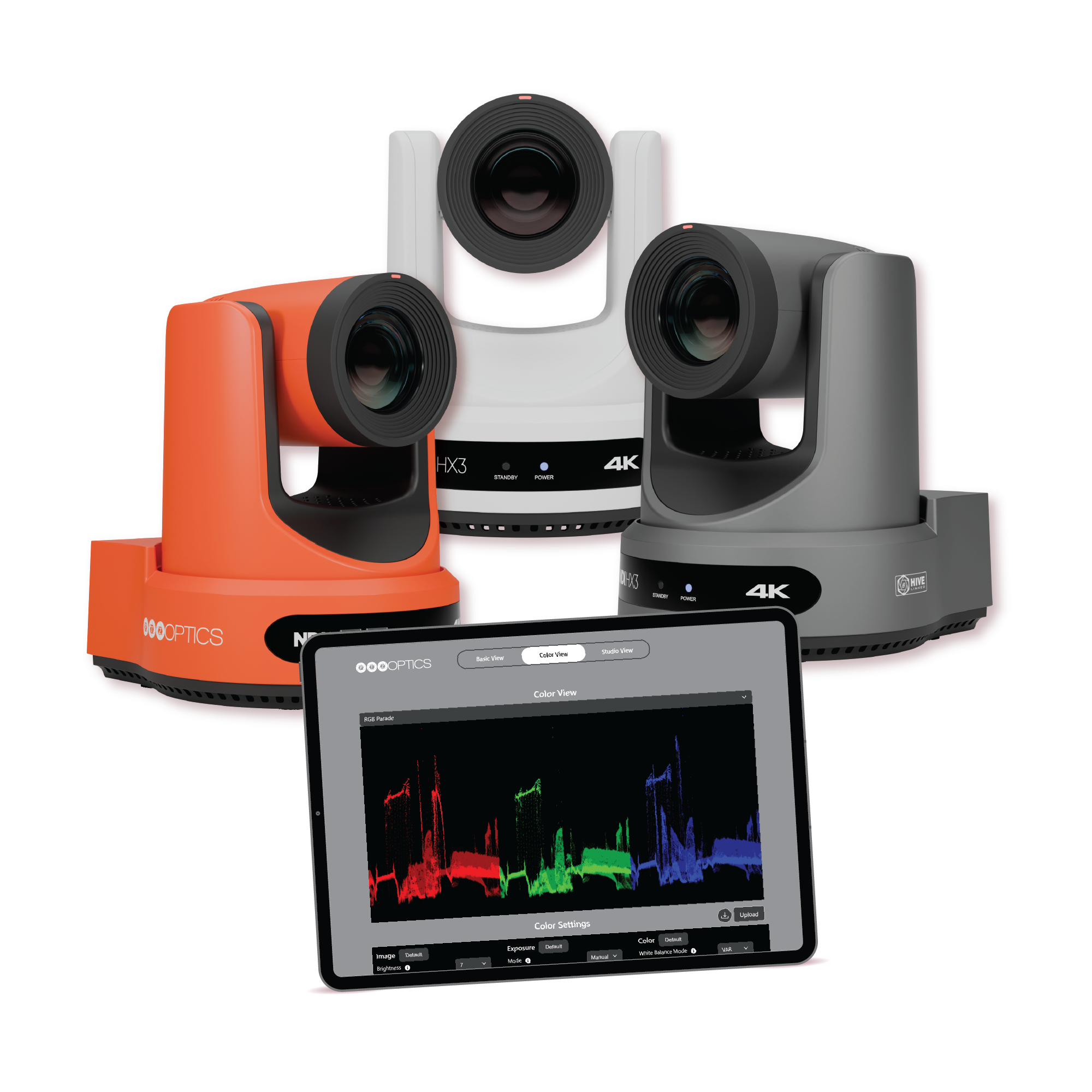 PTZ cameras and control app.