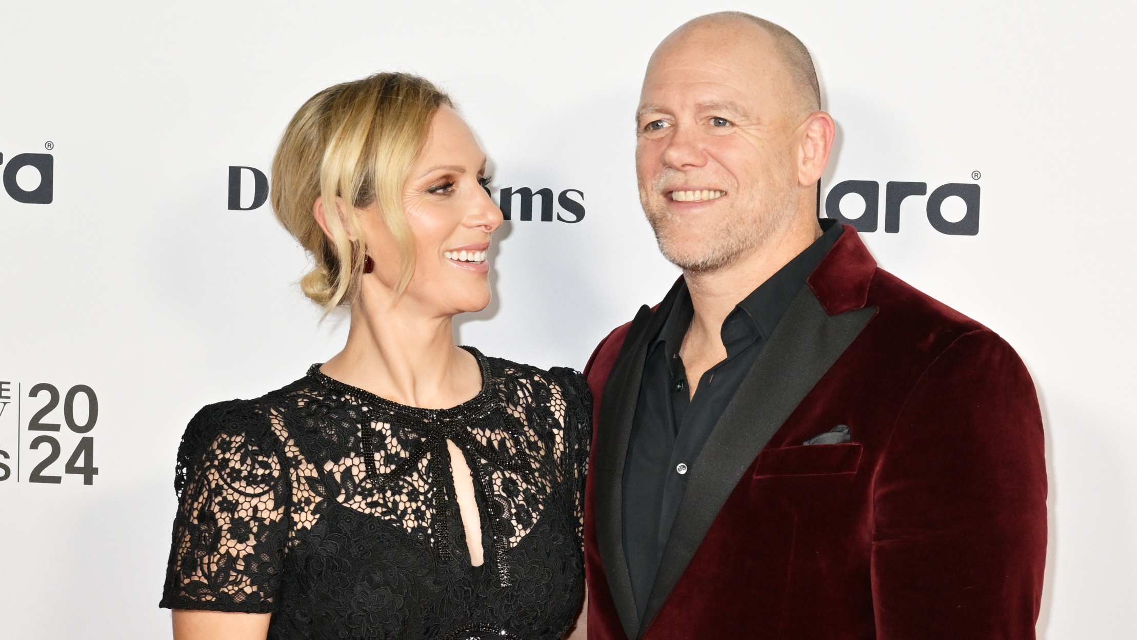 Zara Tindall and Mike Tindall attend the 2024 Beauty Awards at Honourable Artillery Company on November 25, 2024