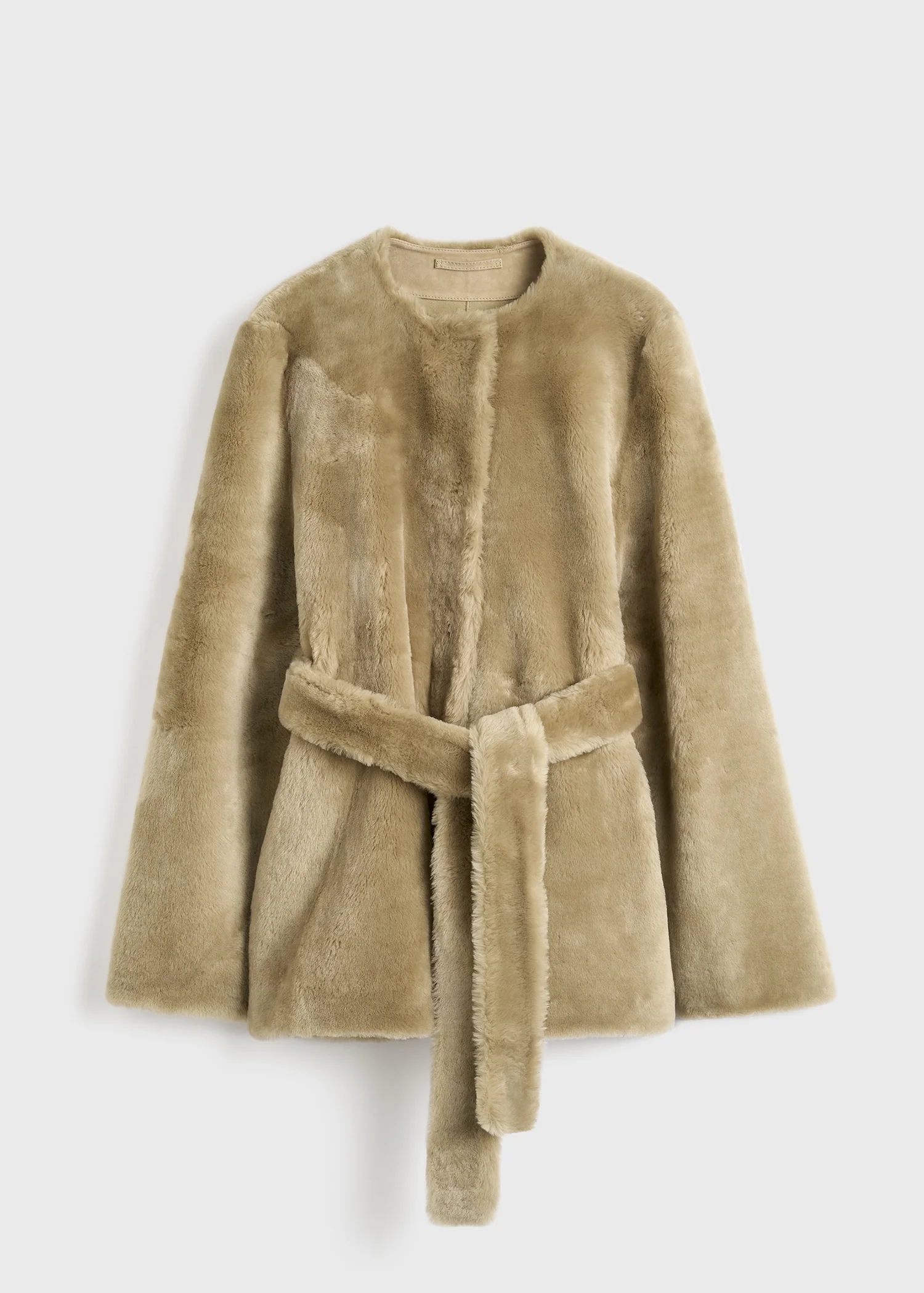 Plush Shearling Jacket Rye