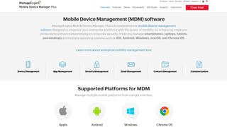 ManageEngine MDM Review Listing