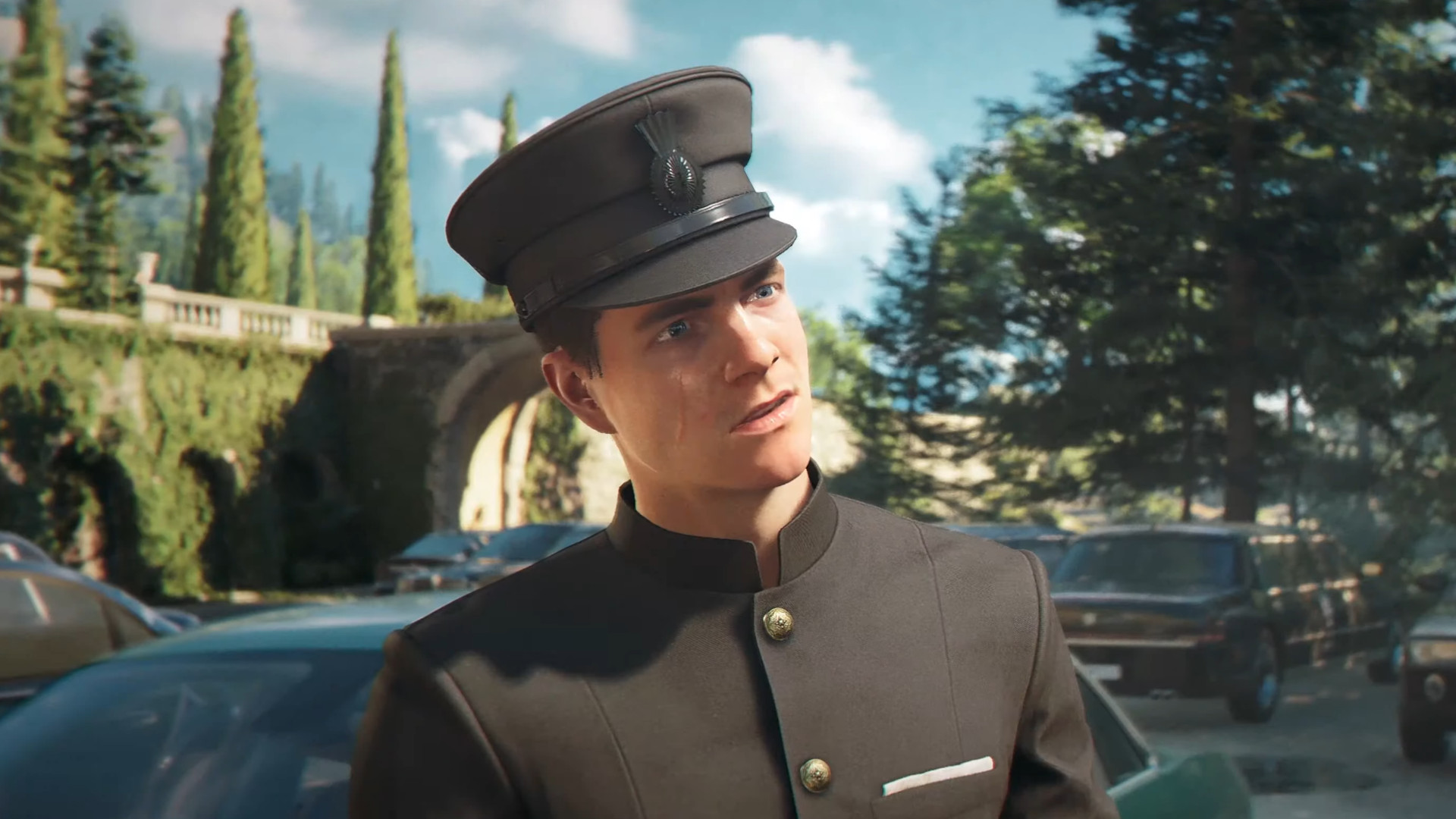 James Bond disguised as a driver in 007 First Light