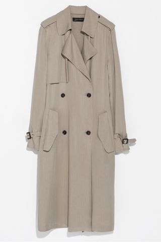 Zara Long A-line Trench Coat, £99.99