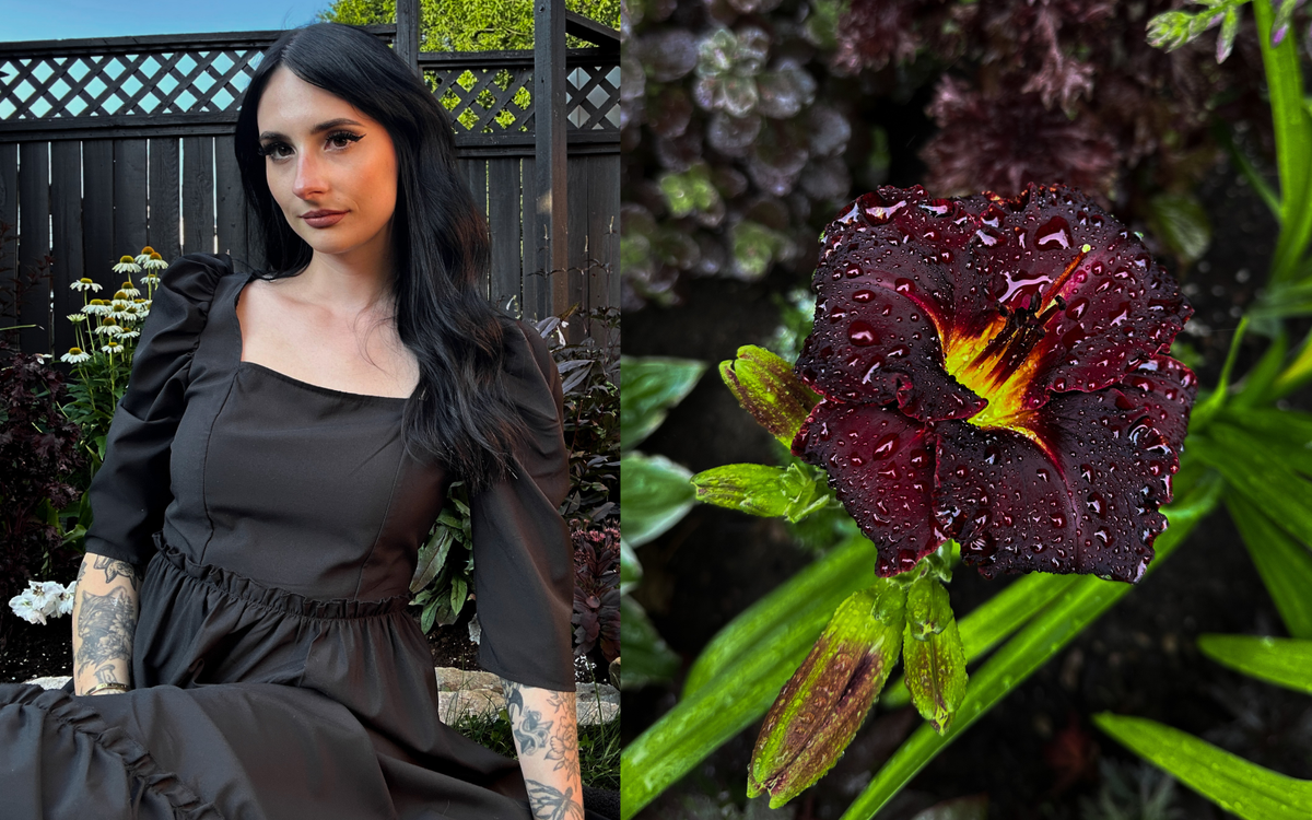 Le "Goth Garden" est la tendance sombre et romantique qui passe du temps au soleil 